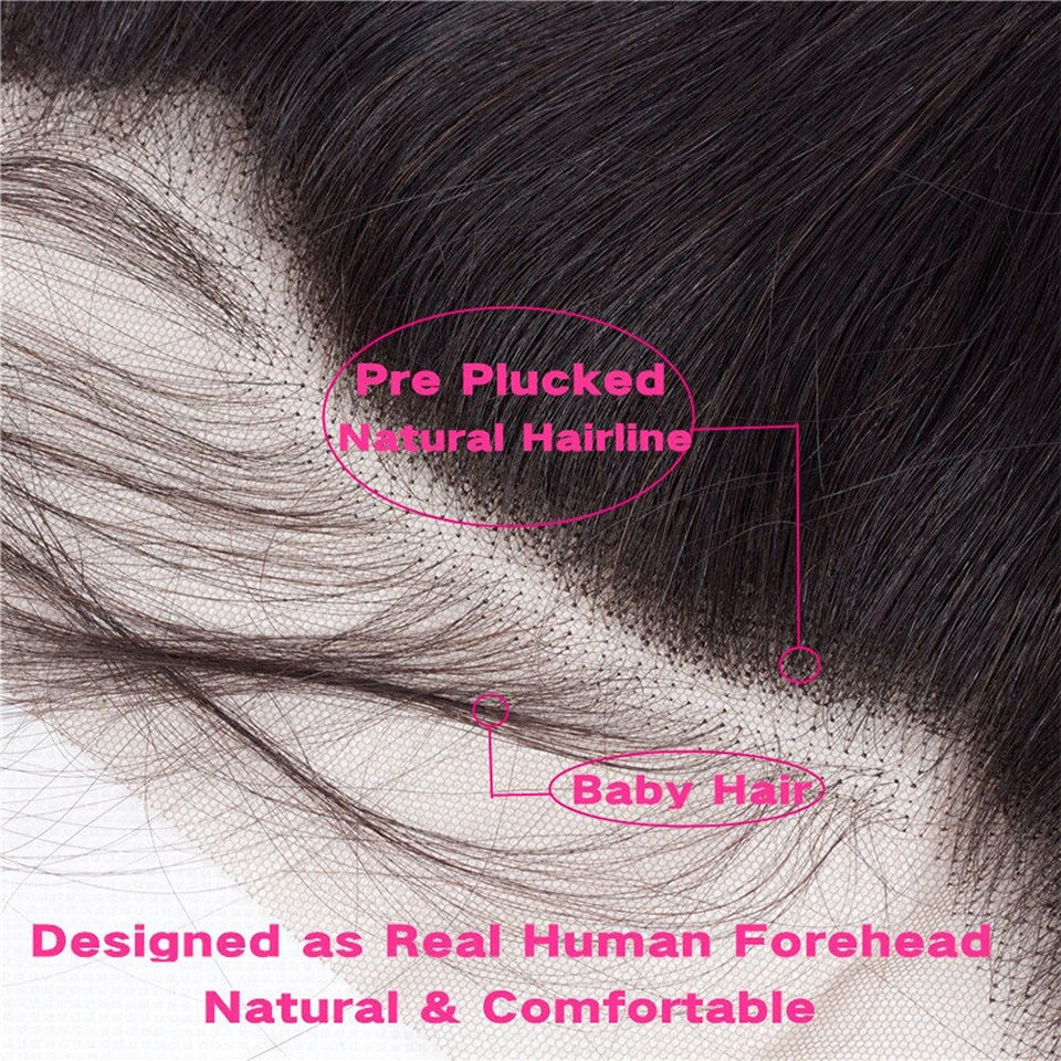 Brazilian Straight Frontal Closure